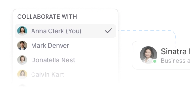 Team collaboration interface showing teammates working together on a customer conversation